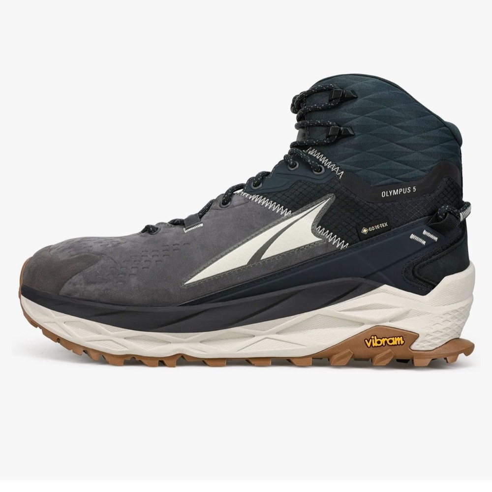 ALTRA Men's Olympus 5 Mid GTX Trail Running, Black/Gray - 10.5 M US - $100